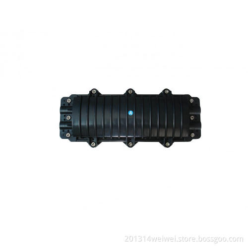 Horizontal fiber optic splice closure